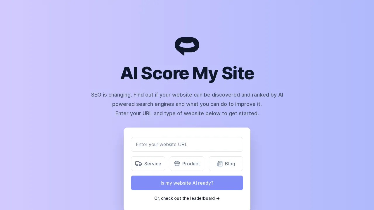 AI Score My Site BestofAI
